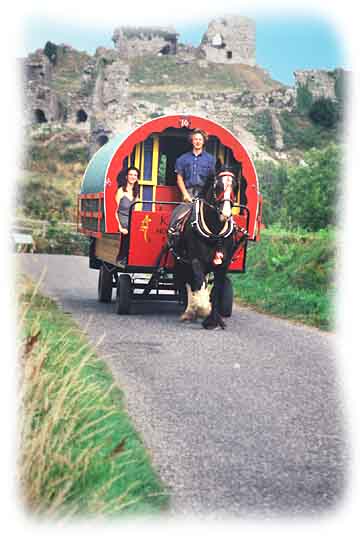 Arrival and depature information for your Irish Horse Drawn caravan holiday.